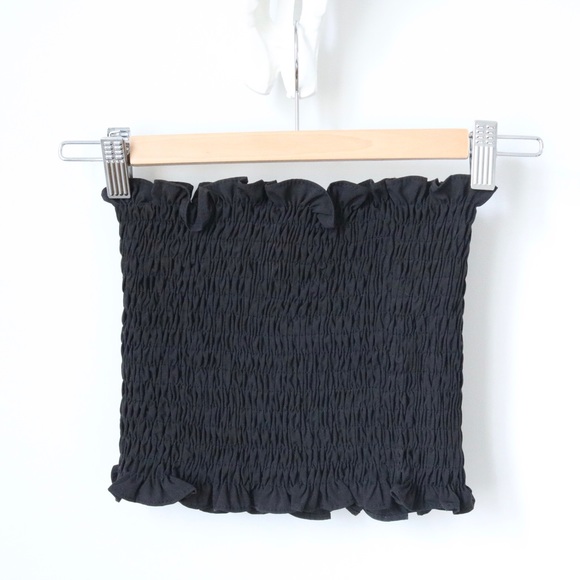 Frill Trim Smocked Tube Top - Picture 5 of 5